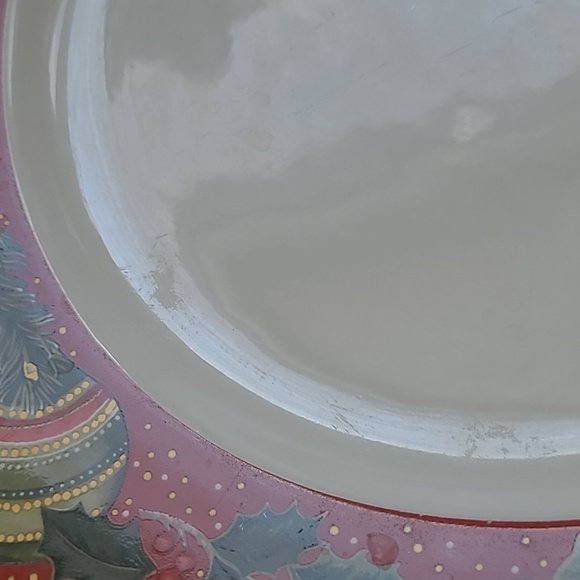 Set of 2 Vintage Gibson Boughs of Holly Christmas Dinner Plates ClaireMurray 11" - Picture 5 of 9